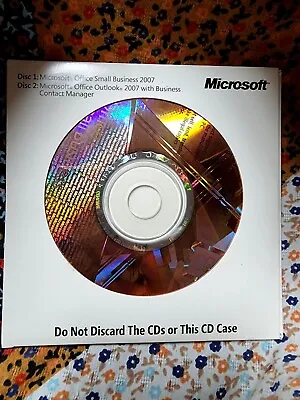 Microsoft Office Small Business 2007 Outlook 2007 With BCM   • $19.99