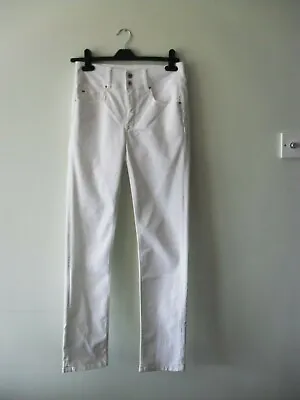 £45 • Buy Salsa Secret Push-in Slim Leg Jeans In White W29 X L32