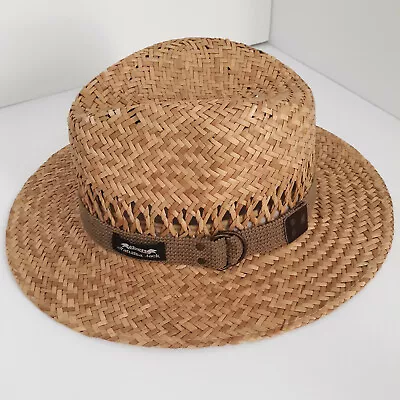 Vintage Original Panama Jack Straw Golf Beach Safari Hat Sz Med. • $29.99