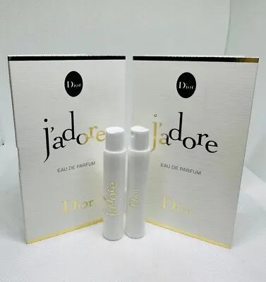 2x Dior J'adore Eau De Parfum Sample Sprays .03oz 1ml New In Cards • $9.89
