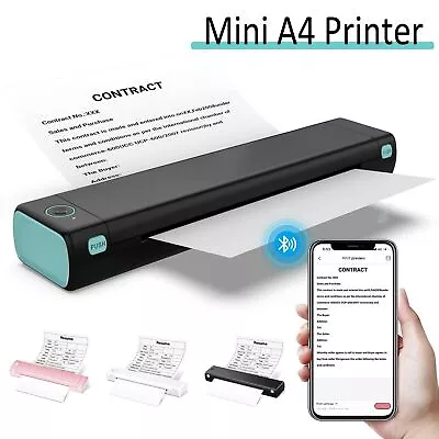 $72.59 • Buy PhomemoM08F Wireless Bluetooth Portable A4 Thermal Mobile Printer Brother PJ-663