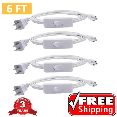 T5 T8 6ft Power Cord Extension Cable Wire For Integrated LED Bulb ON/OFF Switch  • $8.99