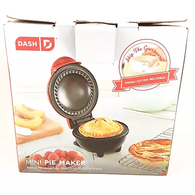 Dash Mini Pie Maker Red Non- Stick 350 Watt Open Box Never Used Recipes Included • $15.19