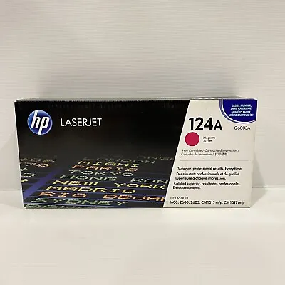 $47.95 • Buy HP 124A Genuine Q6003A Magenta Colour Printer Laser Toner 2600 Print Cartridge