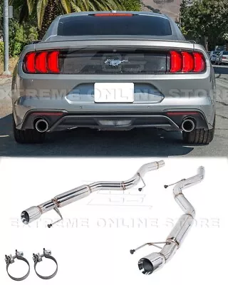4  Axle Back Exhaust For 15-Up Mustang 2.3L Ecoboost 3.7L V6 Muffler New Pair • $329.98