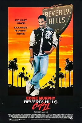 NEW Beverly Hills Cop II 80's Movie Poster Print Canvas Eddie Murphy • $66.56