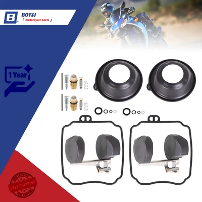 $14.24 • Buy For Yamaha XVS650 V-STAR 1998-2015 2 Set Carburetor Repair Kit Rebuild Float