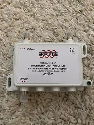 PCT MA-1015-1P Multimedia Drop Amplifier 5-42/54-1000MHz Passive Return • $14.99