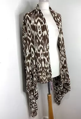 BNWT Marks & Spencer SEQUIN Pattern Print SCARF PASHMINA SHAWL WRAP OVERSIZED • £6