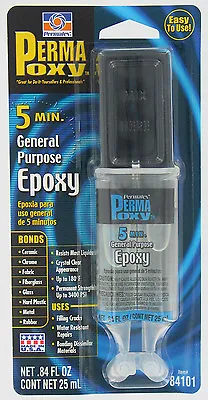 PERMATEX - 84101 CLEAR 5 MIN General Purpose Epoxy • $14.31