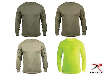 Rothco Moisture Wicking Polyester Long Sleeve T-Shirt (Choose Sizes) • $19.99