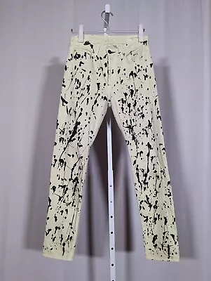 Rag & Bone Acid Mum Animal Gable Jeans Denim Paint Splatter Dye Spotted 24 10388 • £63.24