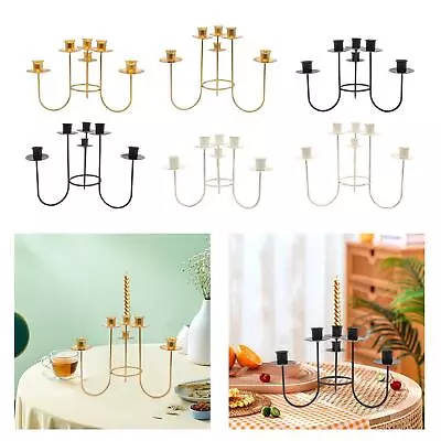 Retro Vintage Metal Candelabra Candle Holder For Fireplace Table Dining Room • $36.34