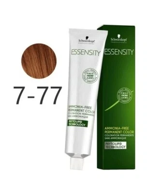 Schwarzkopf ESSENSITY AMMONIA FREE 7-77 Copper NO BOX 60 ML- 1 Tube FREE POSTAGE • £6.99