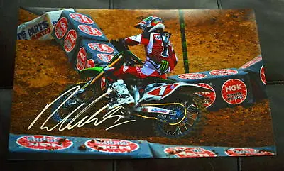 RYAN VILLOPOTO SIGNED 12x18 ACTION PHOTO- COA - TOMAC  MCGRATH VILLOPOTO • $39