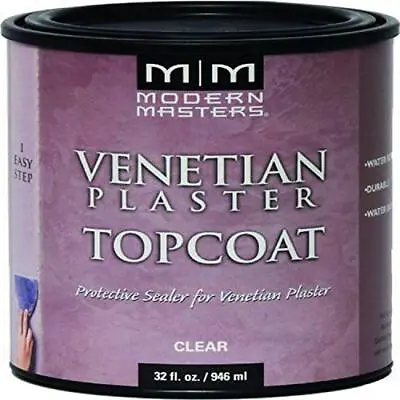 Modern Masters 1 Qt VP300 Clear Venetian Plaster Water-Based Venetian Plaster... • $57.55