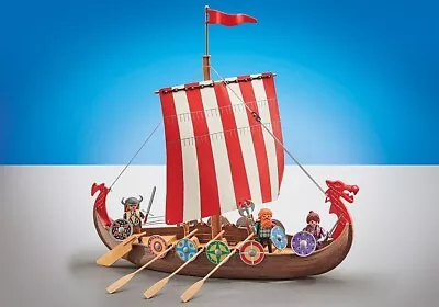 Playmobil Viking Ship Nordic Viking Figure Floats Can Be Upgraded • $53.99