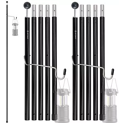 Aluminum Poles Tarp Poles Replacement Accessories 5 Section Multifunction Alu... • $30.90