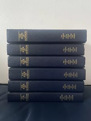 LDS CHURCH BOOK OF MORMON LOT (6) BLUE HARDCOVER 1990 FREE SHIPPING Scriptures • $25