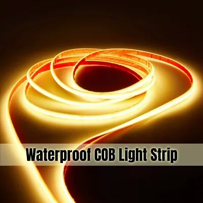 COB LED Strip Light 8mm 384 Leds High Density DC 24V Flexible Strip For Car Boat • $27.81