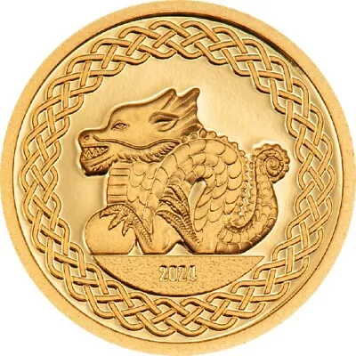 Year Of The Dragon 2024 0.5g  1000 Togrog Gold Proof Coin  Mongolia CIT • $77.99