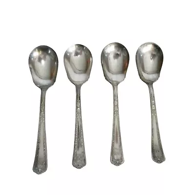 VTG NSC EPNS 4 Spoons Soup Silver Plate • $31.94