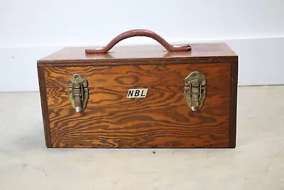 Vintage Wood Tool Box Storage Chest Art Supplies Models • $64