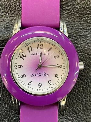 Morellato SID005 Unisex Colours Purple Silicon Band Watch. • $45