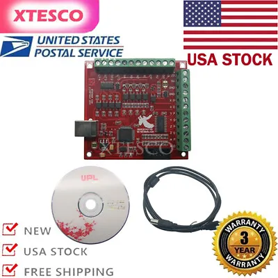 【US】CNC USB MACH3 100Khz Breakout Board 4Axis Interface Driver Motion Controller • $22.03