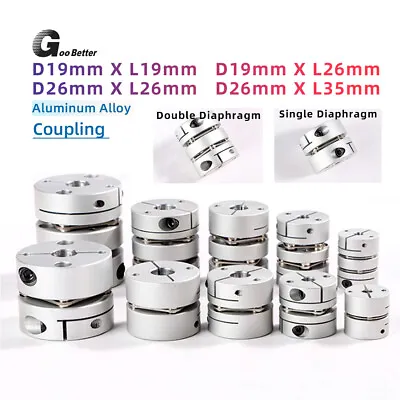 Single/Double Diaphragm Coupling Joint CNC Motor Shaft Stepper Connector Coupler • $8.09