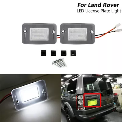 2x LED White Number License Plate Lights For Land Rover Discovery 1 Discovery 2 • $13.99