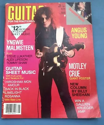 Guitar Magazine May 1985 Yngwie Malmsteen Cover Nikki Sixx/Mick Mars Poster • $19.99