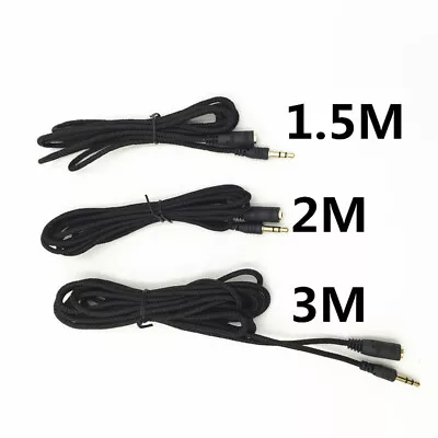 Headphone Extension Cable 3.5mm Mini Jack Audio  Male To Female Earphone GB • £5.51