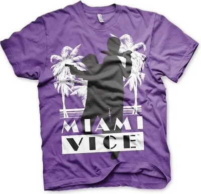 Miami Vice Silhuettes T-Shirt Purple • £25.70