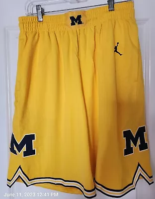 Michigan Wolverines Jordan Men's Basketball Dri Fit Shorts Xl - New With Tags • $89.99