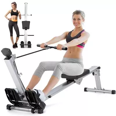 Rowing Machine For Home Use Rowing Machine Foldable Rower With LCD Matt • $164.49