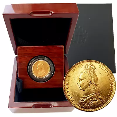 1887 - 1893 Q Victoria JH Gold Sovereigns + Capsulated Within Luxury Case • £599