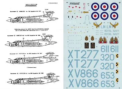 XTRADECAL 1/48 Buccaneer S.2 736 NAS 803 NAS 809 NAS RNAS Lossiemouth (RN) • £8.99