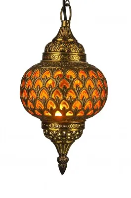 £94.04 • Buy Oriental Moroccan Brass Lamp Ceiling Light Hanging Light