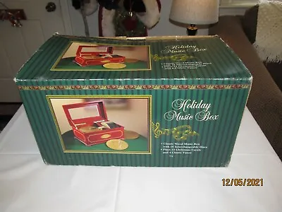 Vintage Mr. Christmas Wooden Holiday Music Box - 16 Interchangeable Discs 1999 • $69.98