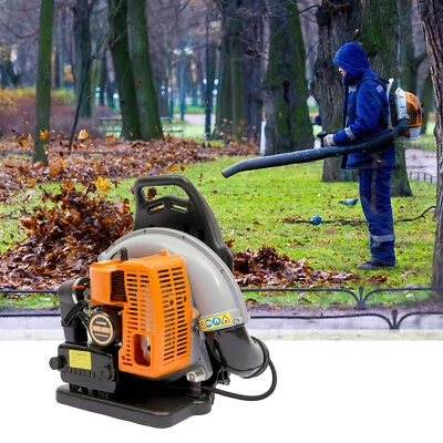 £113 • Buy Garden Backpack Leaf Blower Petrol 65CC Powerful 2 Stroke Air Cooled Engine UK