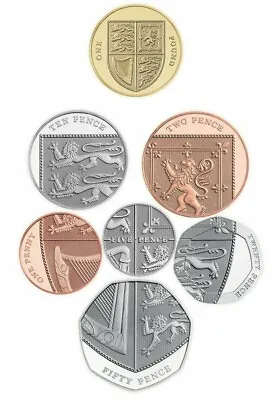 Royal Shield Of Arms: UK Definitive Coins - Annual Sets 2008 To Recent • £1.50