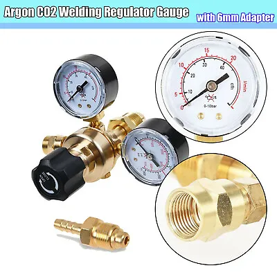 CGA580 Argon CO2 Regulator Gauge Flow Meter For Mig Tig Lincoln Welding Miller • $25.99