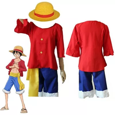 Anime ONE PIECE After 2 Years 2nd Generation Monkey D Luffy Cosplay Costume • $47.58