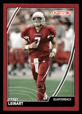 2007 Topps Total #180 Matt Leinart RED Cardinals • $1.89