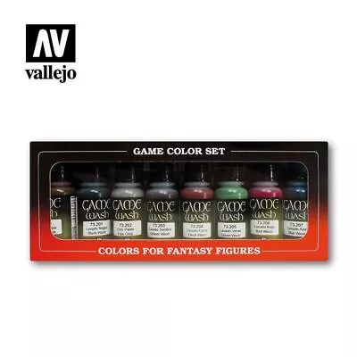 Washes Set - 8 Ml - Acrylic Model Paint AV Vallejo 73.998 • £27.99