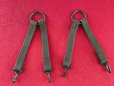 WWII WW2 USMC M-1941 Combat Web Suspenders Parts For Repairs Ring Hooks • $14