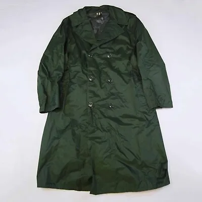 Vintage 1970’s Vietnam War US Military Nylon Double Breasted Overcoat Size M • $50