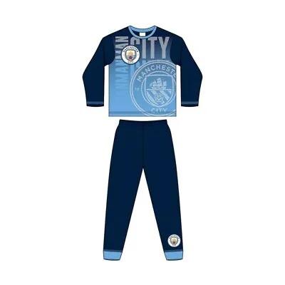 Manchester City Boys Pyjamas Pjs Football M.C.F.C Man City Children  4-12 Years • £7.99