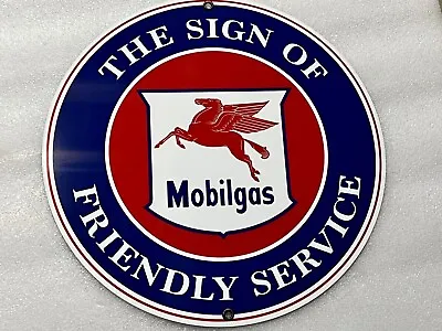 Mobil Oil Mobilgas Service Gasoline Vintage Style Advertising Sign • $19.99